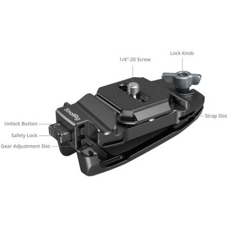 SmallRig 5053 - zestaw, klips i płytka do aparatu, szczegóły